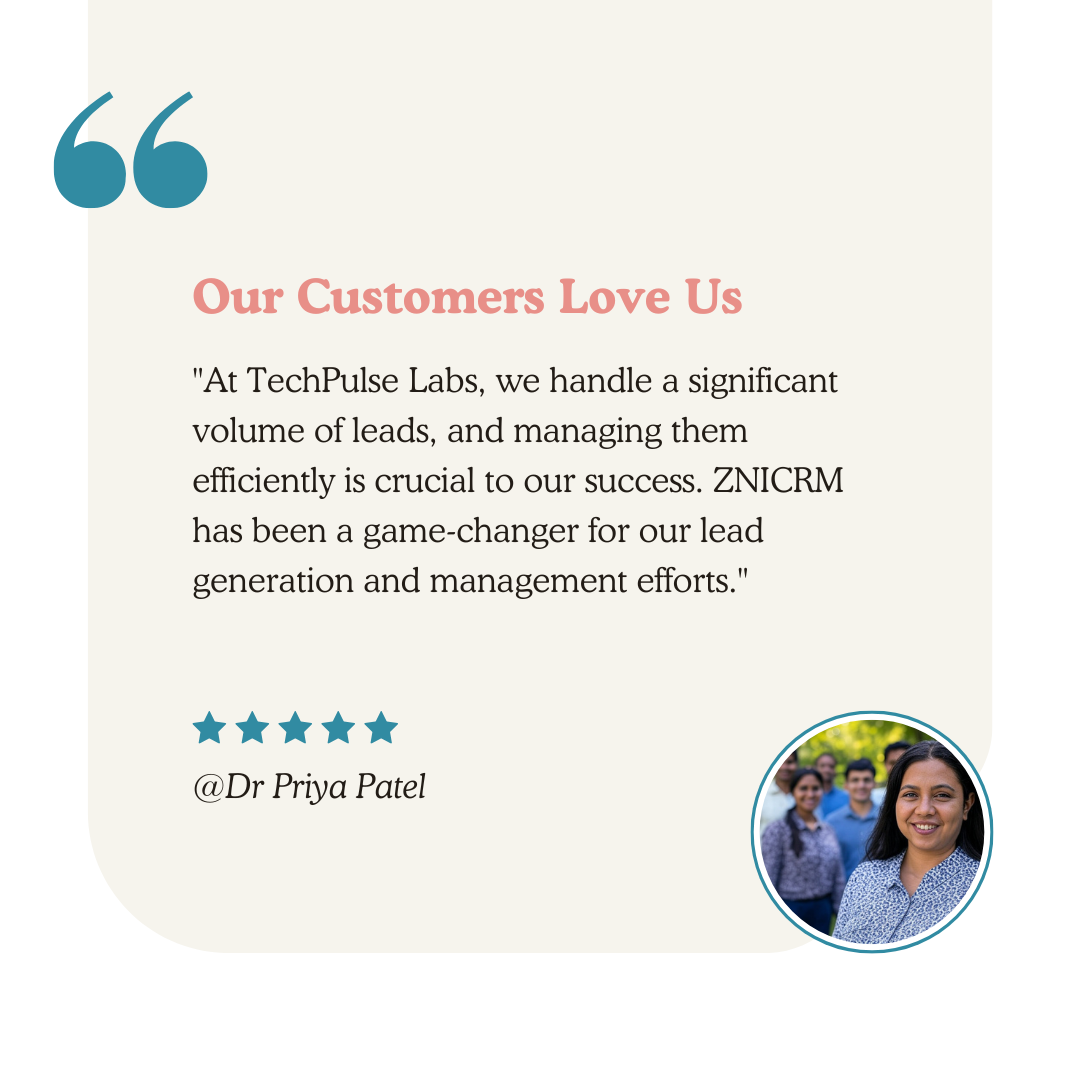 ZNICRM Customer Feedback